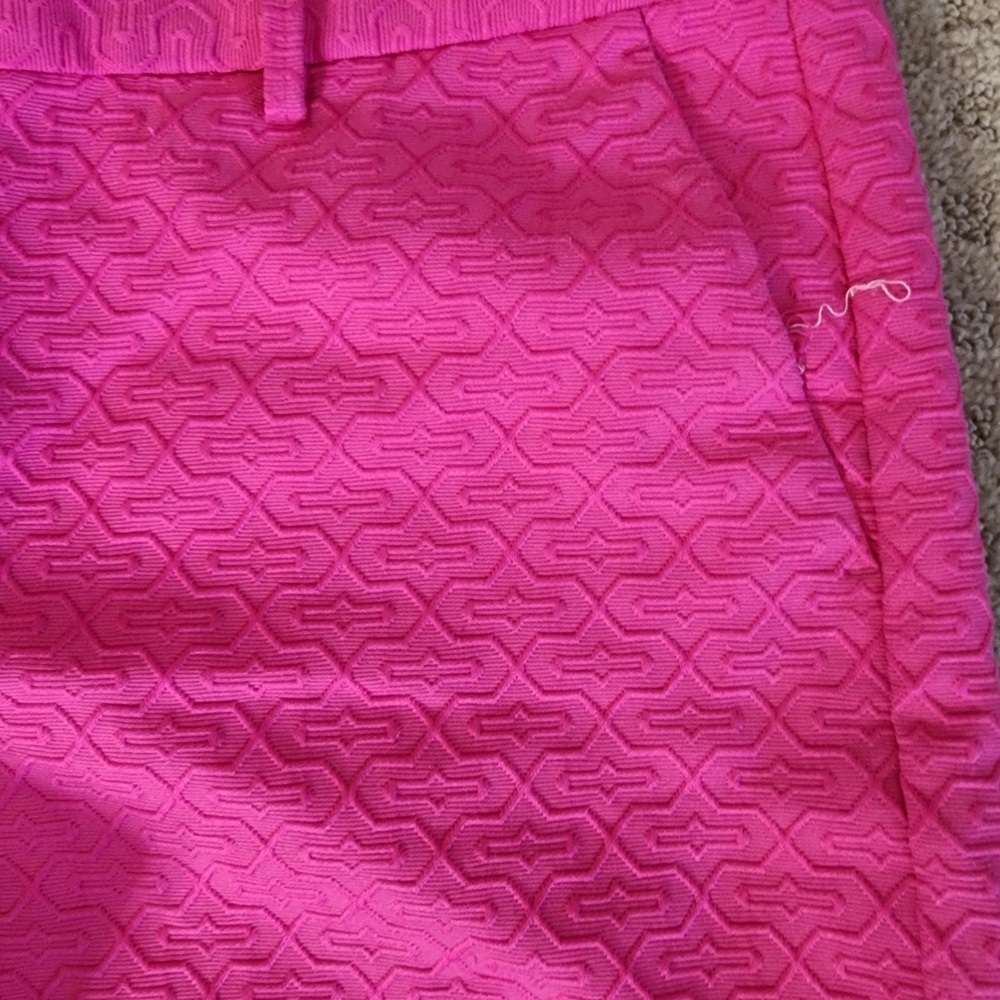 Banana Republic Pink Bermuda Shorts Tailored Chino Style Size 10 - Picture 2 of 6